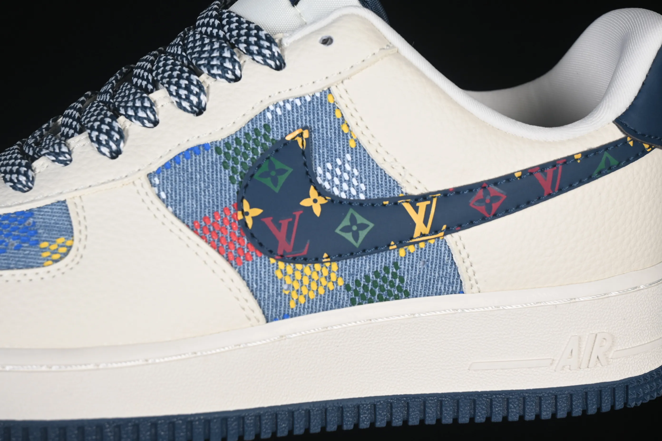 All categories Nk Air Force 1 Air Force series Nk Air Force 1 Low Air Force low-top Nike Air Force 1'07 Low LV joint beige color print Air Force 1 low-top casual sneakers LD1999-005